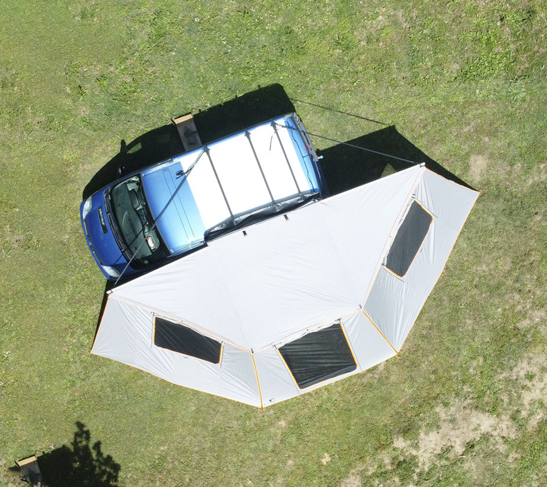 Walls for ROCKALU 450° awning with door, windows and mosquito nets